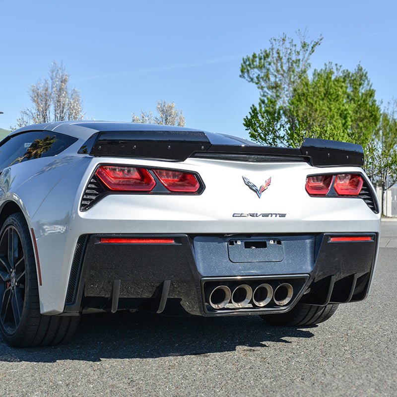 Chevrolet Corvette C7 Add-On Rear Diffuser Fins (2014–2019)